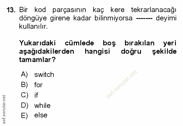 Soru 13