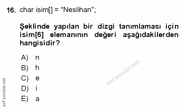 Soru 16
