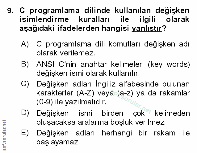 Soru 9