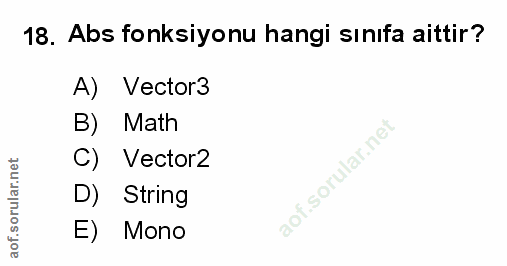 Soru 18