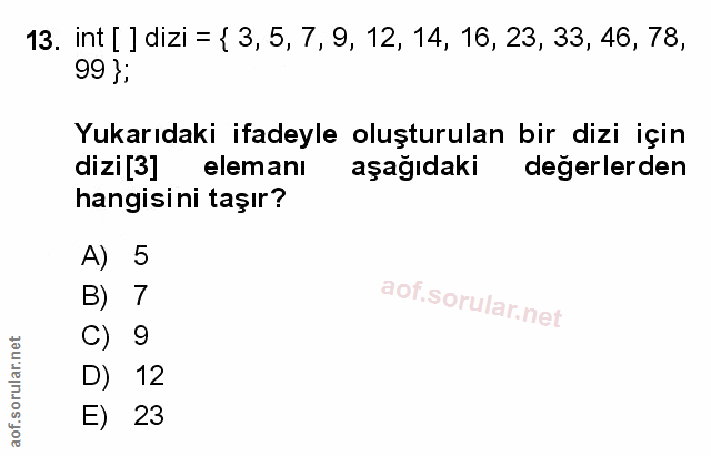 Soru 13