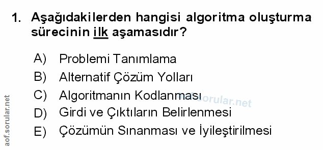 Soru 1