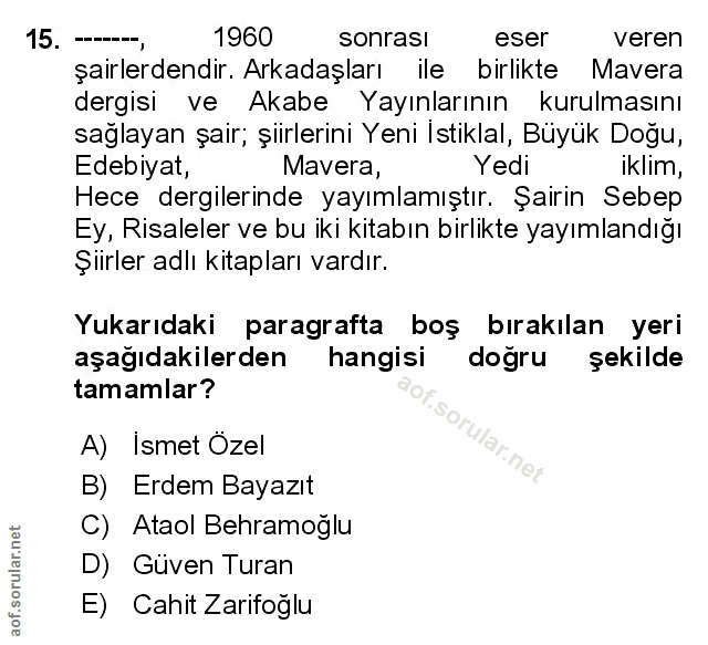 Soru 15