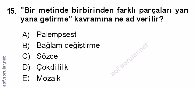 Soru 15