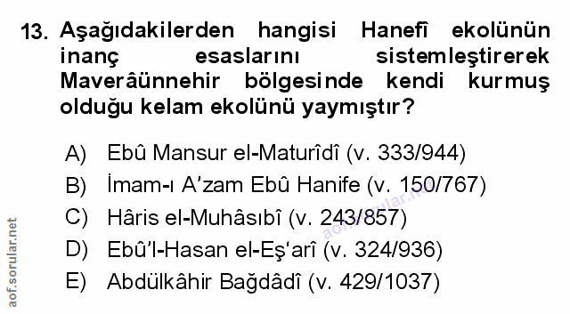 Soru 13
