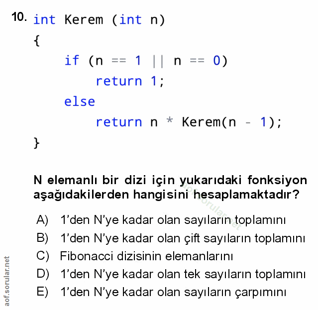 Soru 10