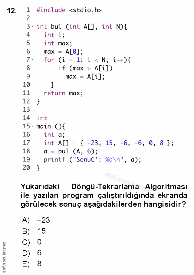 Soru 12