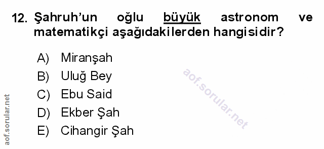 Soru 12