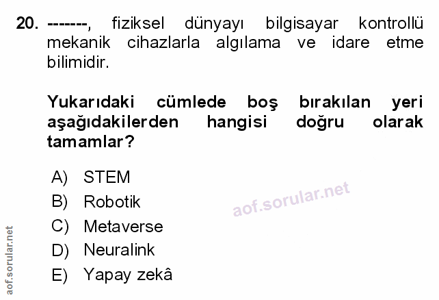 Soru 20