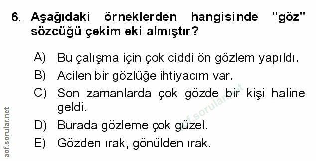 Soru 6