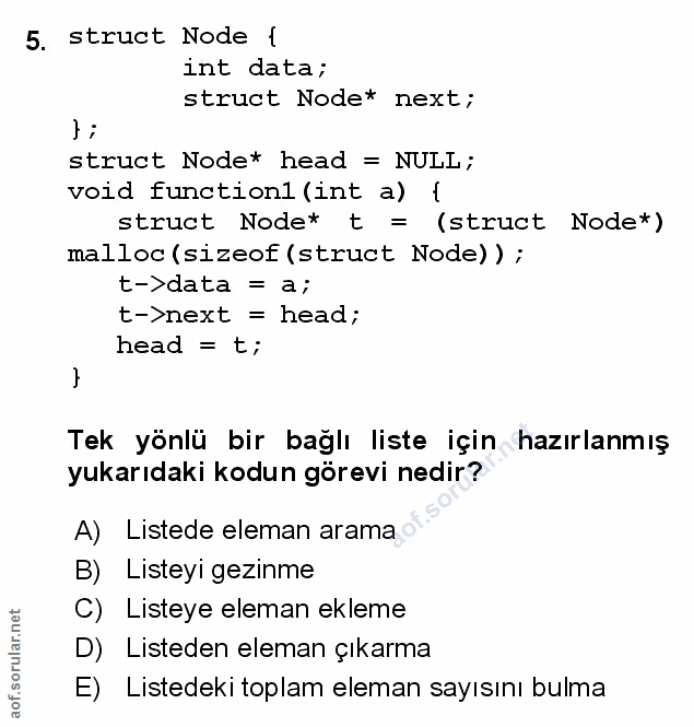 Soru 5
