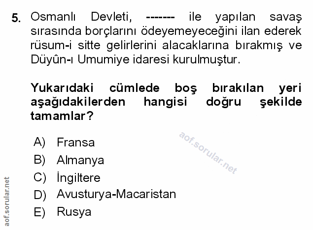 Soru 5