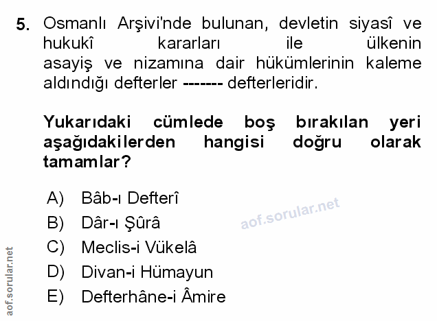 Soru 5