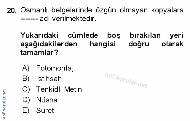 Soru 20