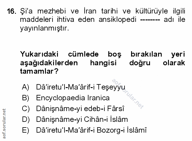 Soru 16
