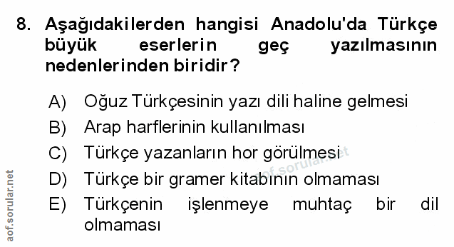 Soru 8