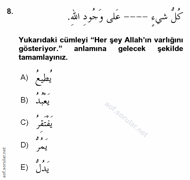 Soru 8