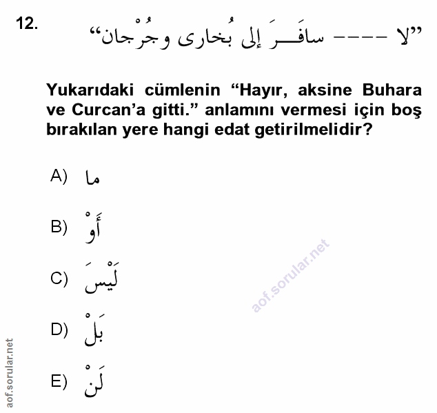 Soru 12