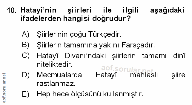 Soru 10