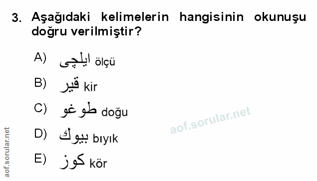 Soru 3