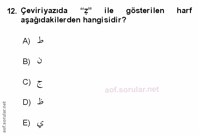 Soru 12