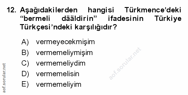 Soru 12