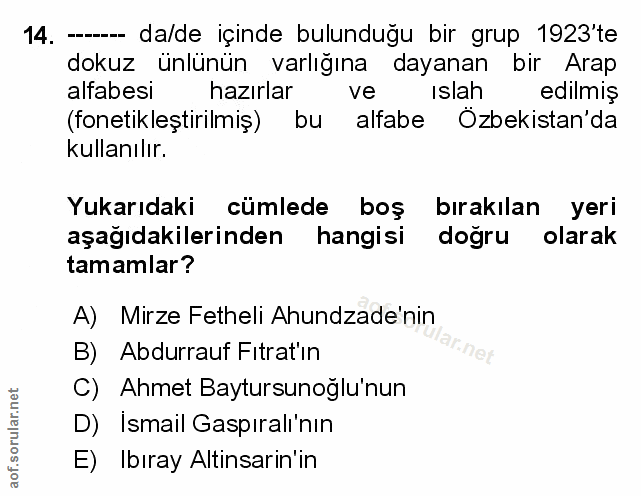 Soru 14