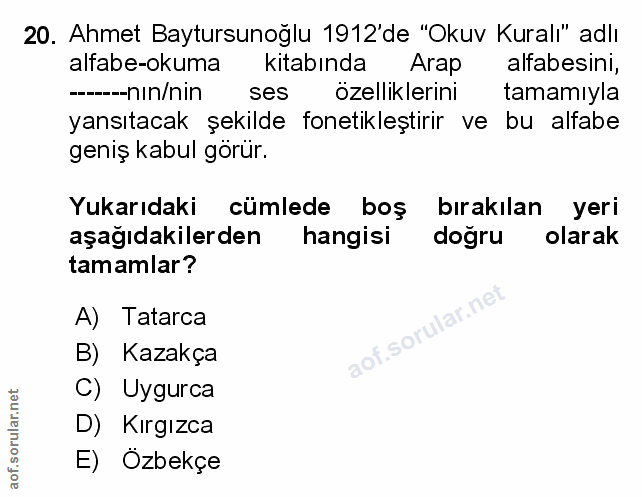 Soru 20