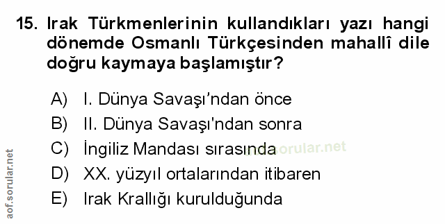 Soru 15