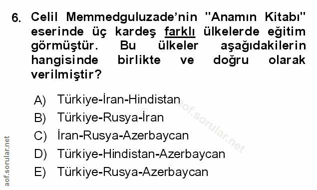 Soru 6