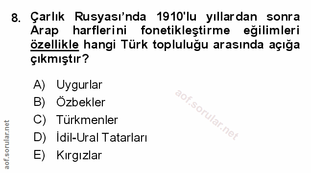 Soru 8