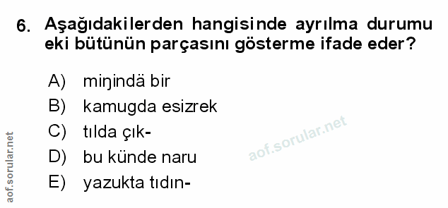 Soru 6