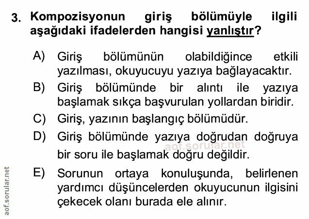 Soru 3