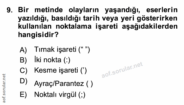 Soru 9