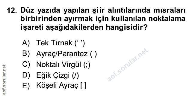 Soru 12