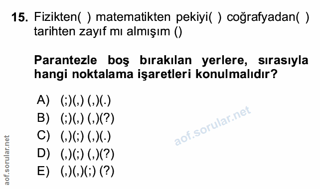 Soru 15