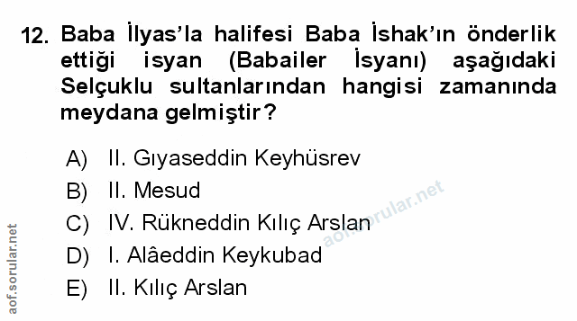 Soru 12