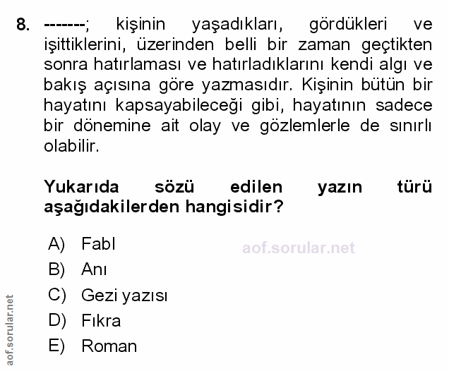 Soru 8