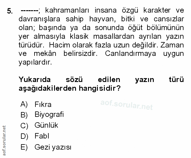 Soru 5