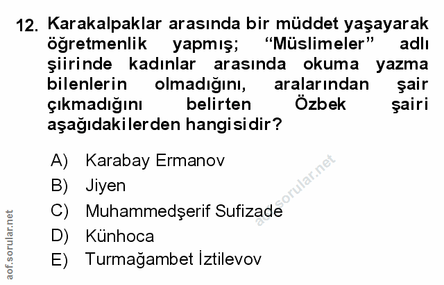 Soru 12