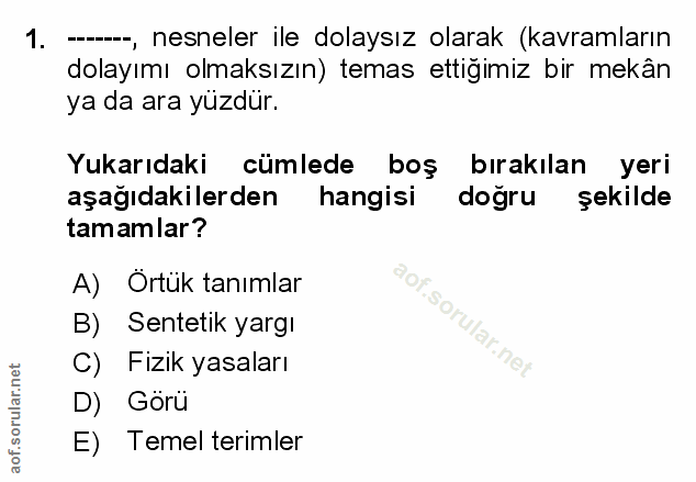 Soru 1