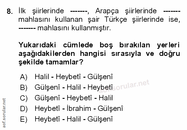 Soru 8