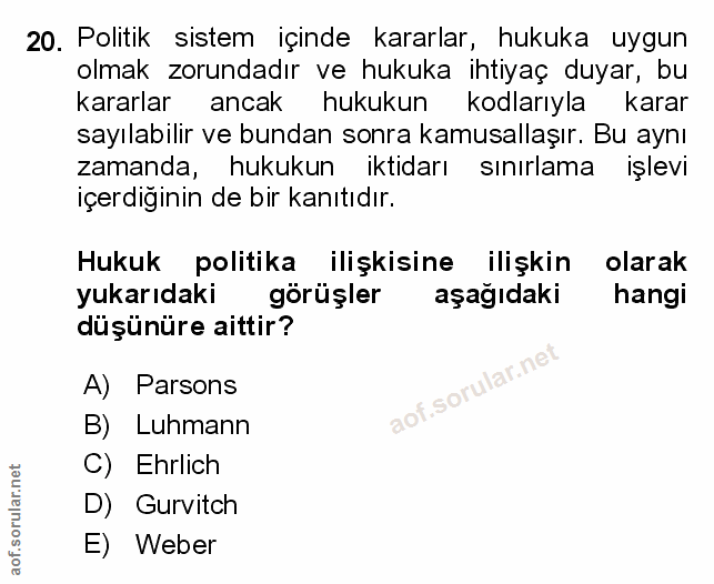 Soru 20