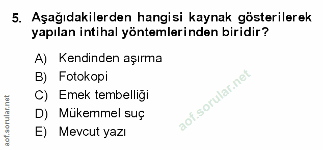 Soru 5