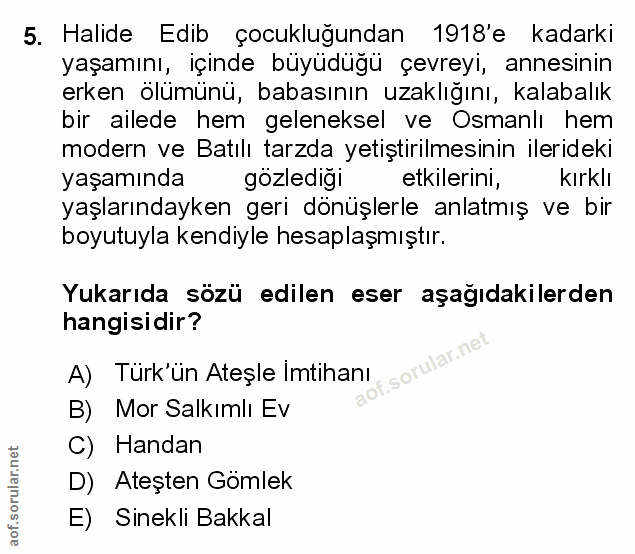 Soru 5