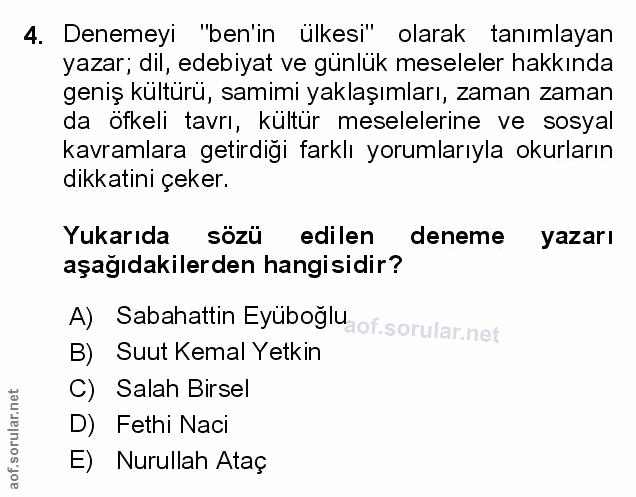 Soru 4