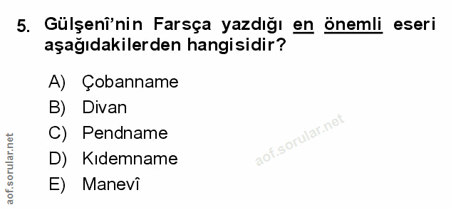 Soru 5