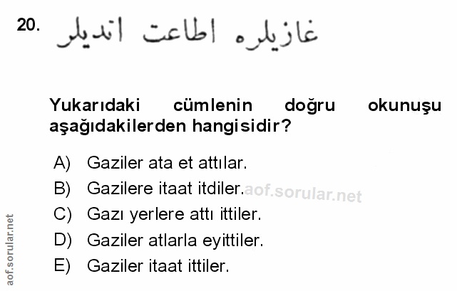 Soru 20