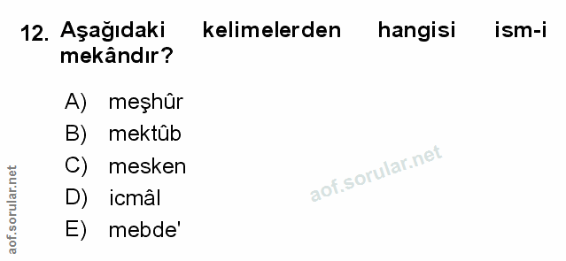 Soru 12