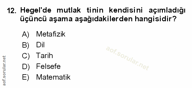 Soru 12